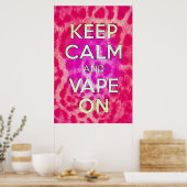 Poster rose Cheetah Vape (Cuisine)