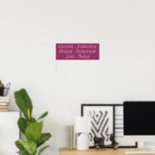 Poster Rose chéri (Bureau à domicile)