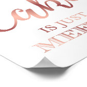 Poster Rose Chic Gold A PARTY SANS GÂTEAU SIGNALER Imprim (Coin)