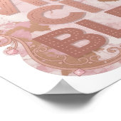 Poster Rose chic IN VINCIBLE Design (Coin)