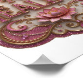 Poster Rose Chic JE GUÉRIS (Coin)