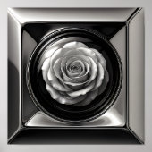 Poster Rose Chrome (Devant)