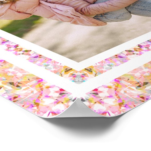 Poster Rose clair (Coin)