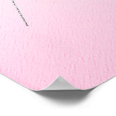 Poster rose clair avec Parties scintillant argent (Coin)