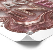 Poster Rose Classique IMAGINE (Coin)