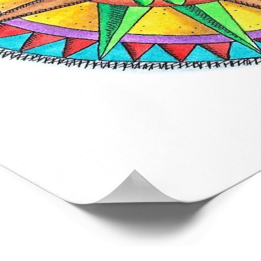 Poster Rose Compass (Coin)