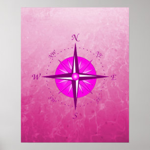 Poster Rose Compass rose