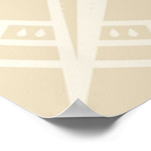 Poster Rose Compass vintage (Coin)