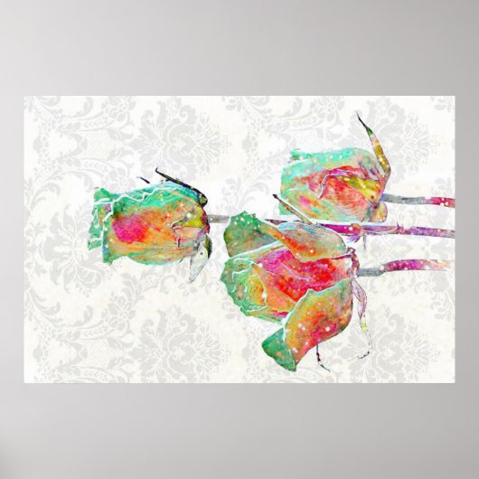 Poster Rose cosmique (Devant)