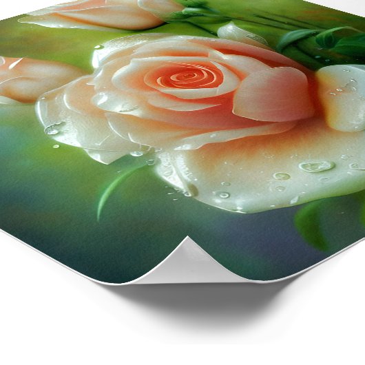 Poster Rose croustillant (Coin)