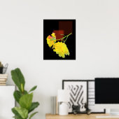 Poster Rose cubiste (Bureau à domicile)