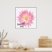 Poster Rose Dahlia (Cuisine)