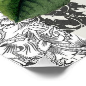 Poster Rose Damask Joli Floral Antique (Coin)