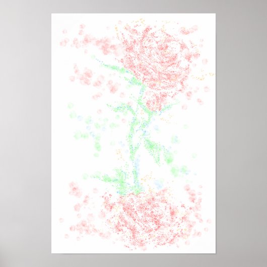 Poster Rose dans le vent (Devant)