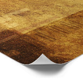 Poster Rose de compas antique avec empreinte digitale (Coin)