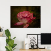 Poster Rose de début de soirée (Bureau à domicile)