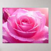 Poster rose de Frédéric Mistral Rose embrassé par (Devant)