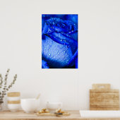 Poster Rose de glace bleu (Cuisine)