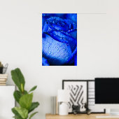Poster Rose de glace bleu (Bureau à domicile)