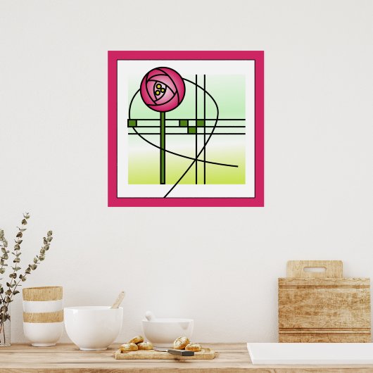 Poster Rose de Glasgow (Cuisine)