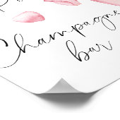 Poster Rose de la douche de la mariée de perspective - ba (Coin)