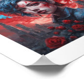 Poster Rose de la Lune bleue (Coin)