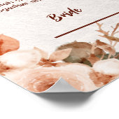 Poster Rose de luxe Gold Floral Frame Nikah contrat (Coin)