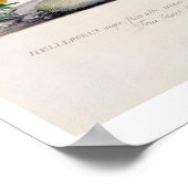 Poster Rose de Noël (Helleborus niger) et Aconi d'hiver (Coin)