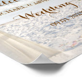 Poster Rose de plage Feuilles tropicaux coucher de soleil (Coin)