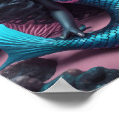 Poster Rose de sirène noire (Coin)