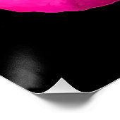 Poster Rose de stylo à plumes (Coin)