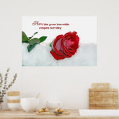 Poster Rose d'hiver (Cuisine)
