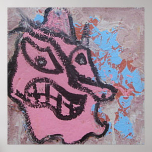 POSTER ROSE DIABLE