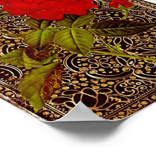 Poster Rose d'or (Coin)