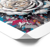 Poster Rose du Chaos blanc (Coin)