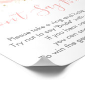 Poster Rose Ébloui Or Fleurs Ne Dis Pas Fiancée Jeu (Coin)