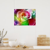 Poster Rose électrique (Cuisine)