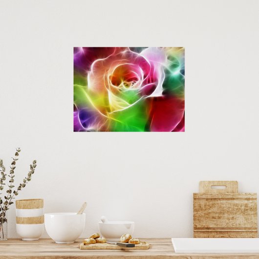 Poster Rose électrique (Cuisine)