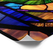 Poster Rose en verre tendu (Coin)