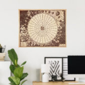 Poster Rose éolien anamorphique (Bureau à domicile)