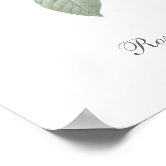 Poster rose et Anémonique (Coin)