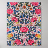 Poster Rose et Bird, William Morris (Devant)