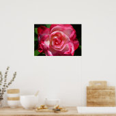 Poster rose et blanc (Cuisine)