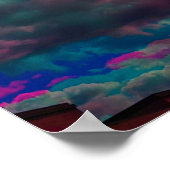 Poster rose et bleu 16"×20" (Coin)