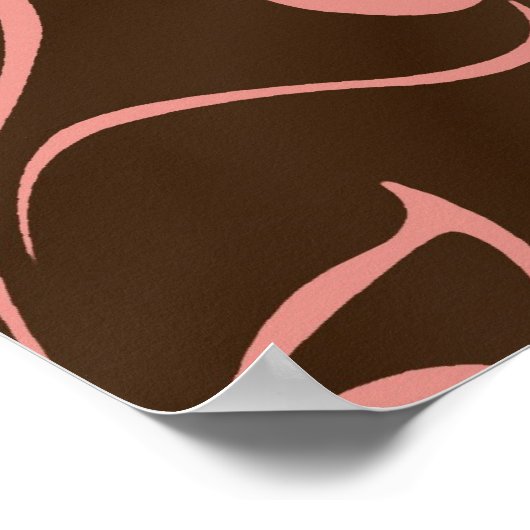 Poster Rose et Brown (Coin)