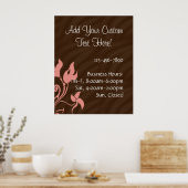 Poster Rose et Brown (Cuisine)