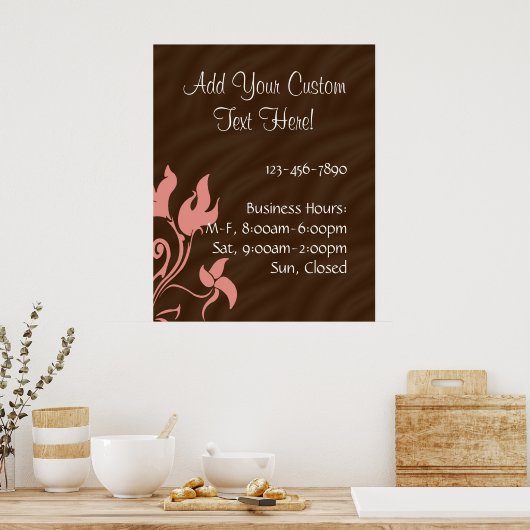 Poster Rose et Brown (Cuisine)