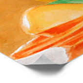 Poster rose et fruits encore la vie (Coin)