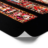 Poster Rose et lancette de la paroi nord (Coin)