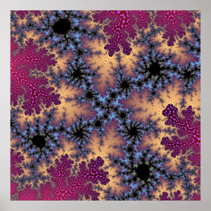 Poster Rose et Peach Speckle